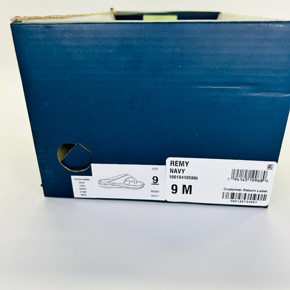 Club Room Mens Remy Thong Sandals Size 9M Navy Blue Slip On Summer Casual - Picture 11 of 11